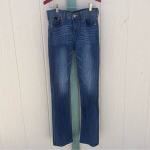 Express Barely Boot Mid Rise Jeans 2 regular
